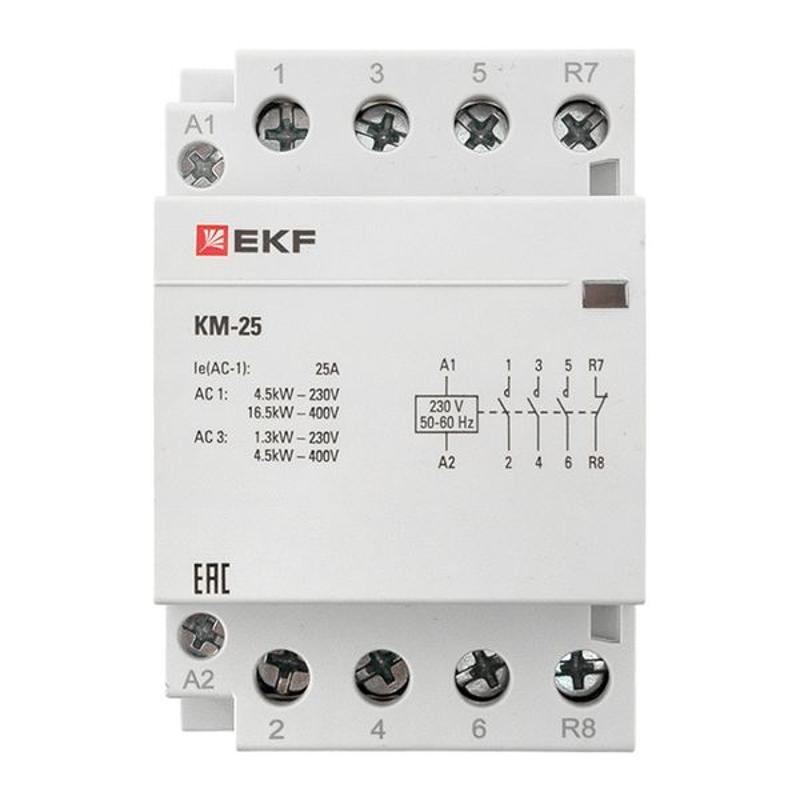Контактор модульный КМ 25А 3NО+NC (3 мод.) EKF PROxima | km-3-25-31 | EKF — миниатюра 7