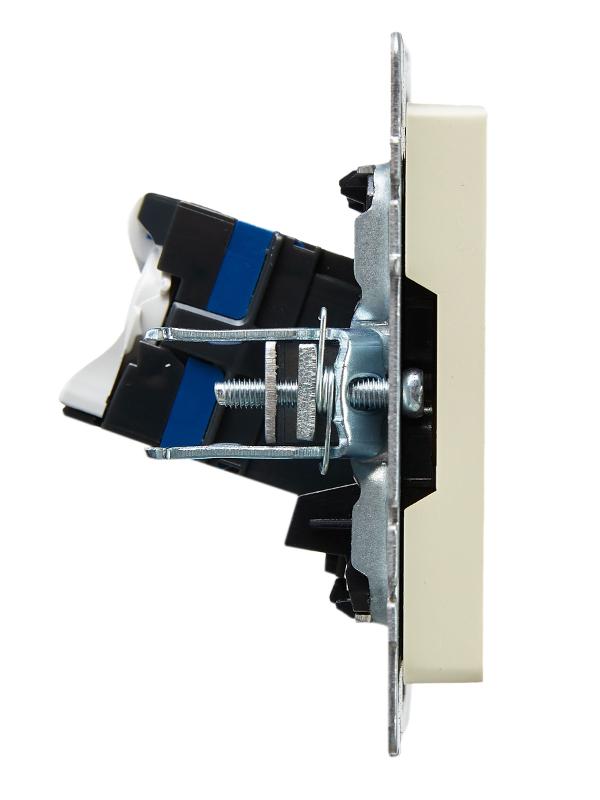 BRITE Розетка RJ45 компьютерная кат.6 РК11-БрКр бежевый | BR-K10-2-K10 | IEK — миниатюра 3