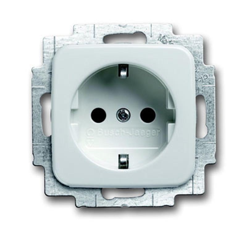 Розетка SCHUKO 16А 250В, с LED подсветкой, Busch-Duro 2000 SI/Reflex SI, альпийский белый | 2013-0-5291  | 2CKA002013A5291 | ABB — ABB