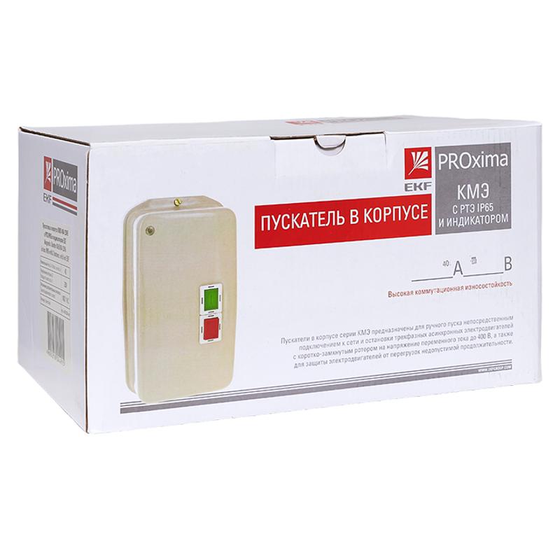 Пускатель в корпусе IP65 КМЭ 40А 230В с РТЭ и индикатором EKF PROxima | ctrp-r-40-230v-led | EKF — миниатюра 12