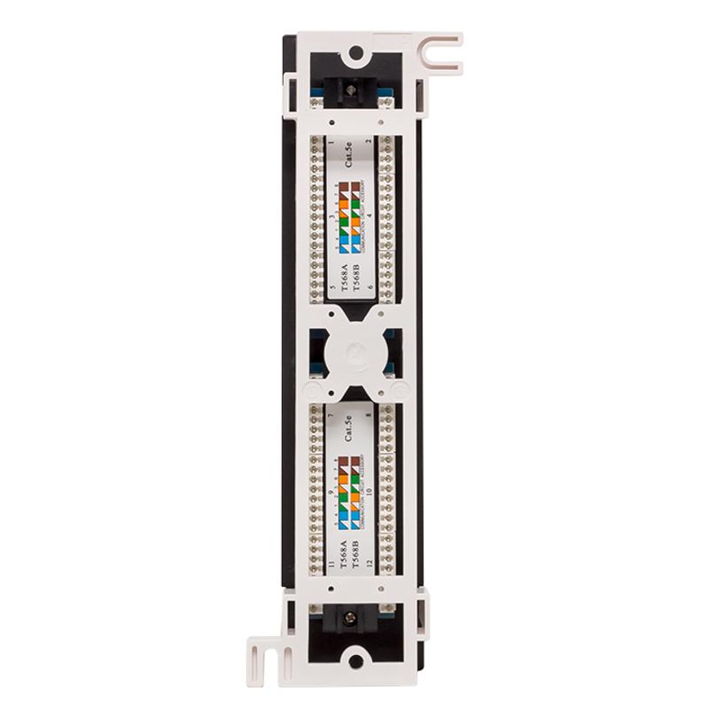 Патч-панель настенная TERACOM PRO Cat.5E неэкранированная UTP 12 портов RJ-45 Dual IDC | TRP-WPP-5EUTP-12 | EKF — миниатюра 4