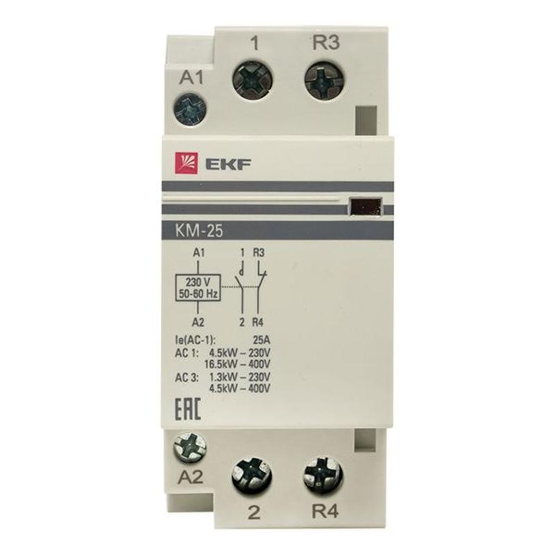 Контактор модульный КМ 25А NО+NC (2 мод.) EKF PROxima | km-2-25-11 | EKF — миниатюра 9