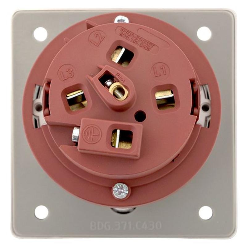 Розетка стационарная внутренняя угловая 4342 3Р+РЕ 63А 380В IP67 EKF PROxima | ps-4342-63-380 | EKF — миниатюра 17