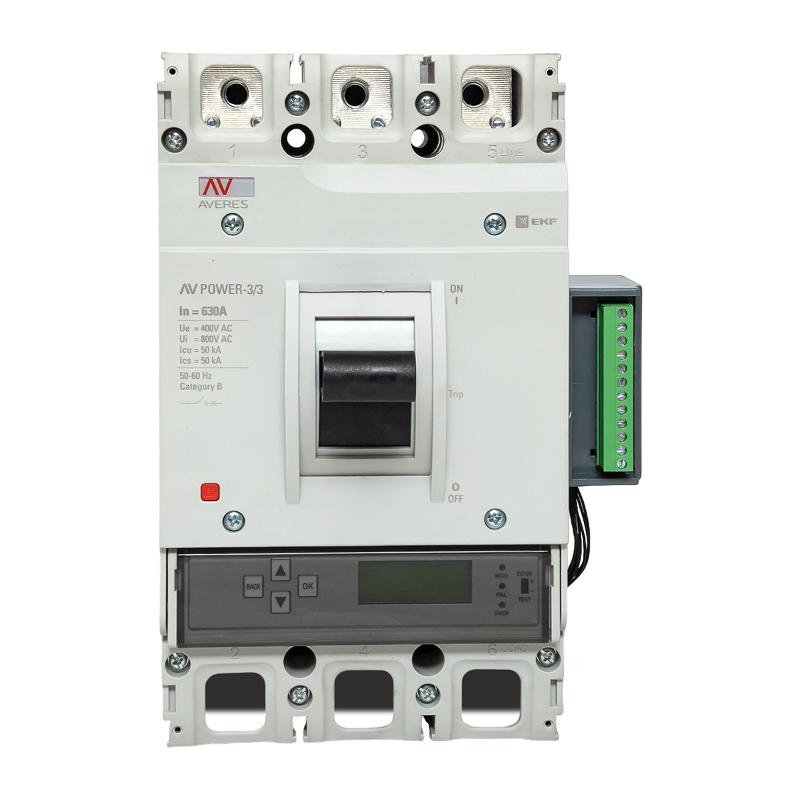 Выключатель автоматический AV POWER-3/3 630А 50kA ETU6.2 | mccb-33-630-6.2-av | EKF — миниатюра 6