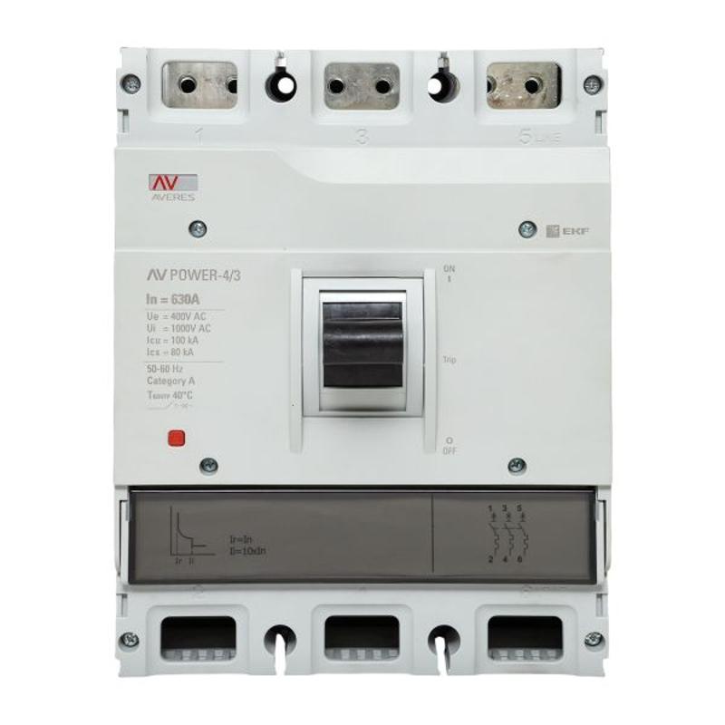 Выключатель автоматический AV POWER-4/3 630А 100kA TR AVERES | mccb-43-630H-TR-av | EKF — миниатюра 19