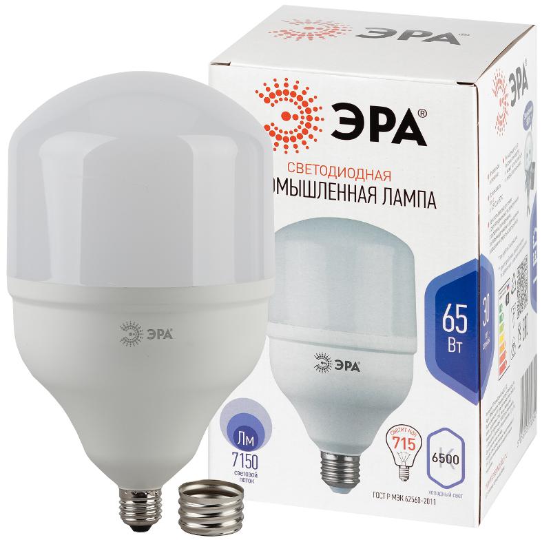Лампа светодиодная LED 65Вт Е27/Е40 6500К smd POWER 65W-6500-E27/E40 | Б0027924 | ЭРА — миниатюра 1