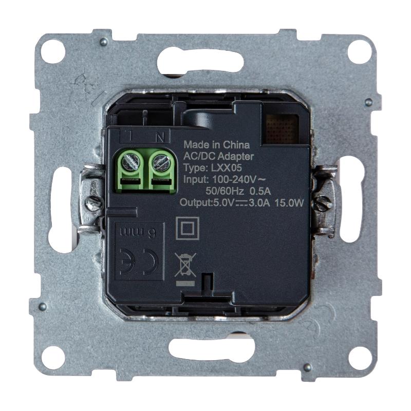 SUNO Зарядное устройство USB 2 выхода Тип А - Тип С Цвет "Белый" | 721130 | Legrand — Legrand
