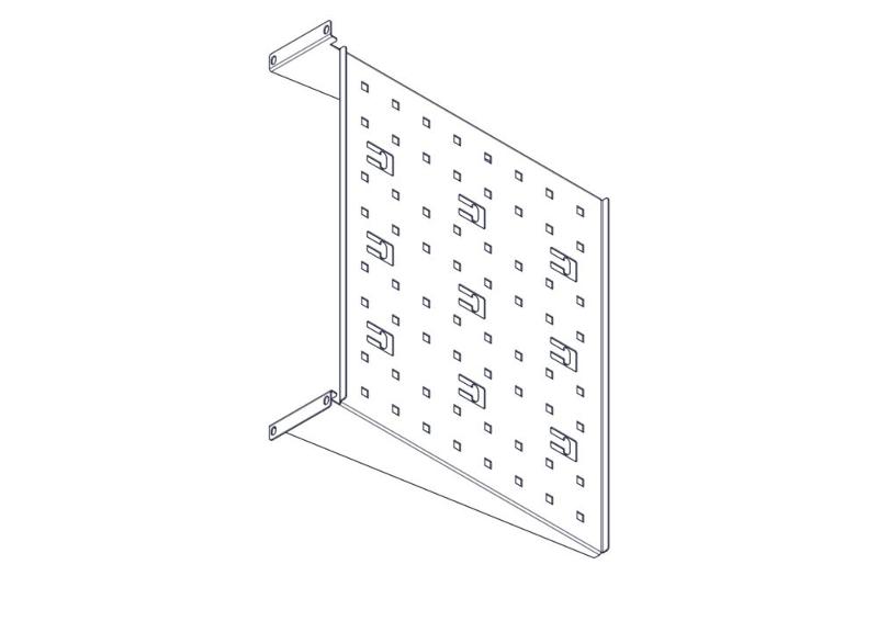 Фиксированная полка Systeme Electric, серия Uniprom, 2U, 450мм, до 15кг | UT8105 | SE — миниатюра 9