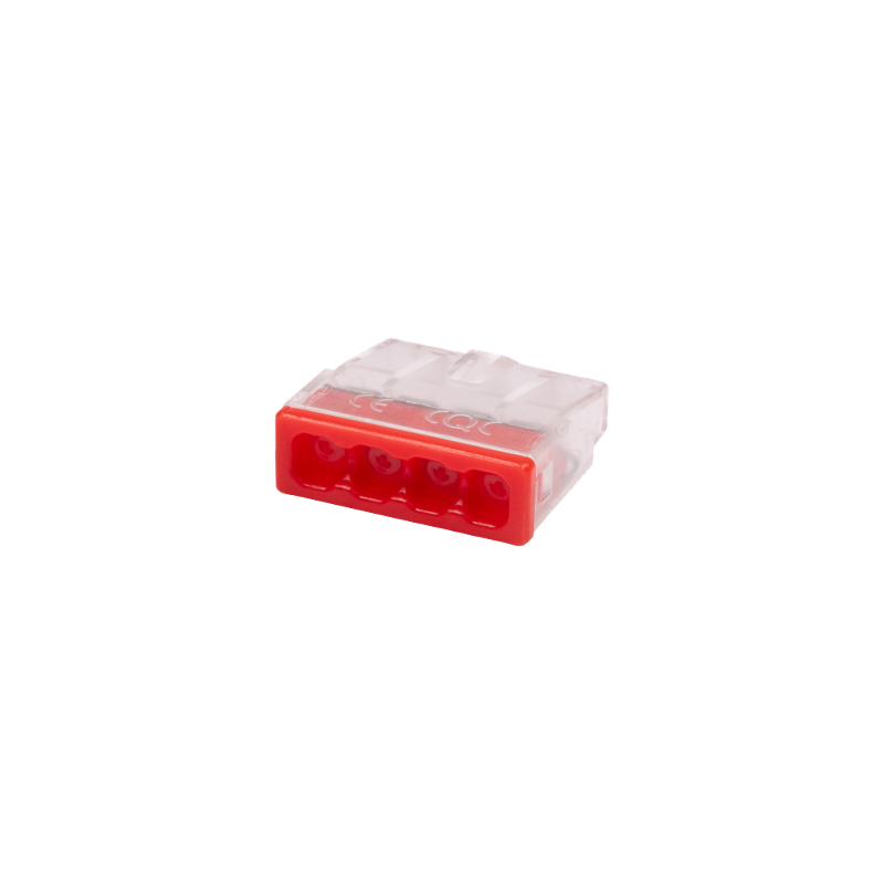 Клемма монтажная  нажимного соединения с пастой PTC-4P 2273-244 450V 32A 0,14-4.0mm2 / 50 шт./  |5051157| Jazzway — Jazzway