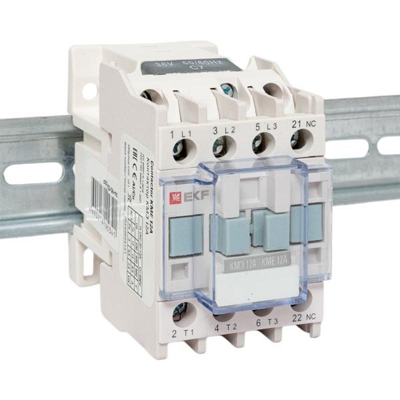 Контактор КМЭ малогабаритный 12А 36В 1NC EKF PROxima | ctr-s-12-36-nc | EKF — миниатюра 16