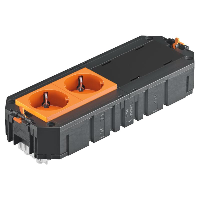 Коробка монтажная укомплектованная UT4 GST18i (2 розетки + 2 заглушки) | 7404670 | OBO Bettermann — OBO Bettermann