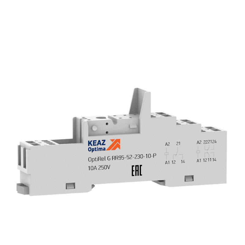 Розетка для реле OptiRel G RR95-52-230-10-P| 281175 | КЭАЗ — КЭАЗ (Курский электроаппаратный завод)