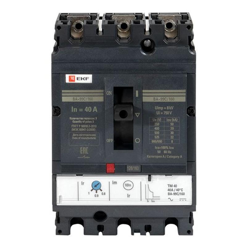 Выключатель автоматический ВА-99C (Compact NS) 160/40А 3P 36кА EKF PROxima | mccb99C-160-40 | EKF — миниатюра 11