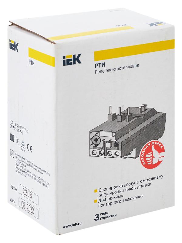 Реле РТИ-1314 электротепловое 7-10А  | DRT10-0007-0010 | IEK — миниатюра 8