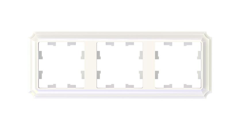 AtlasDesign Antique Рамка 3-ая, универсальная, Жемчуг | ATN100403 | SE — Systeme Electric