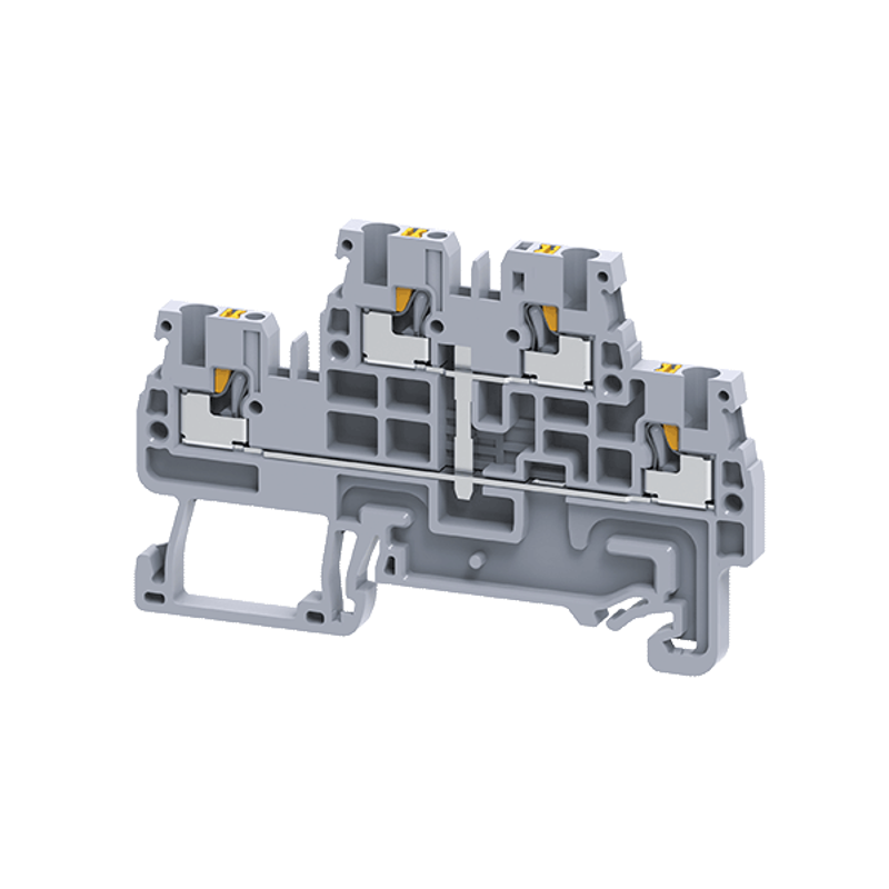 Клемма 2х-ярусная push-in OptiClip CPDL-2,5-2L-I-S-серый | 331864 | КЭАЗ — КЭАЗ (Курский электроаппаратный завод)