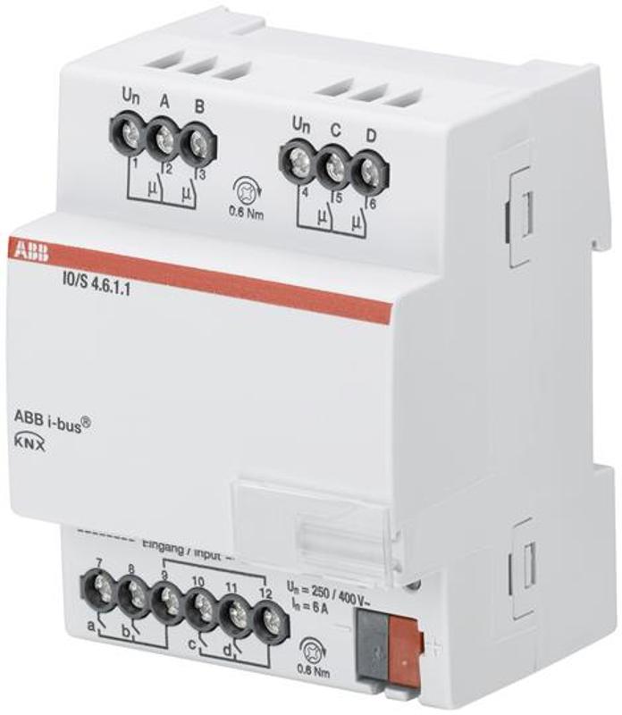 IO/S 4.6.1.1 Модуль входа/выхода, 4-х канальный, MDRC | 2CDG110168R0011 | ABB — ABB