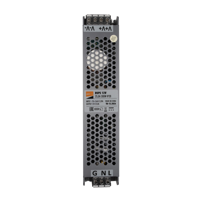 Драйвер (блок питания) для светодиодной ленты BSPS   12V25,00A=300W IP20 2 г.гар.  | .5062146 | Jazzway — Jazzway