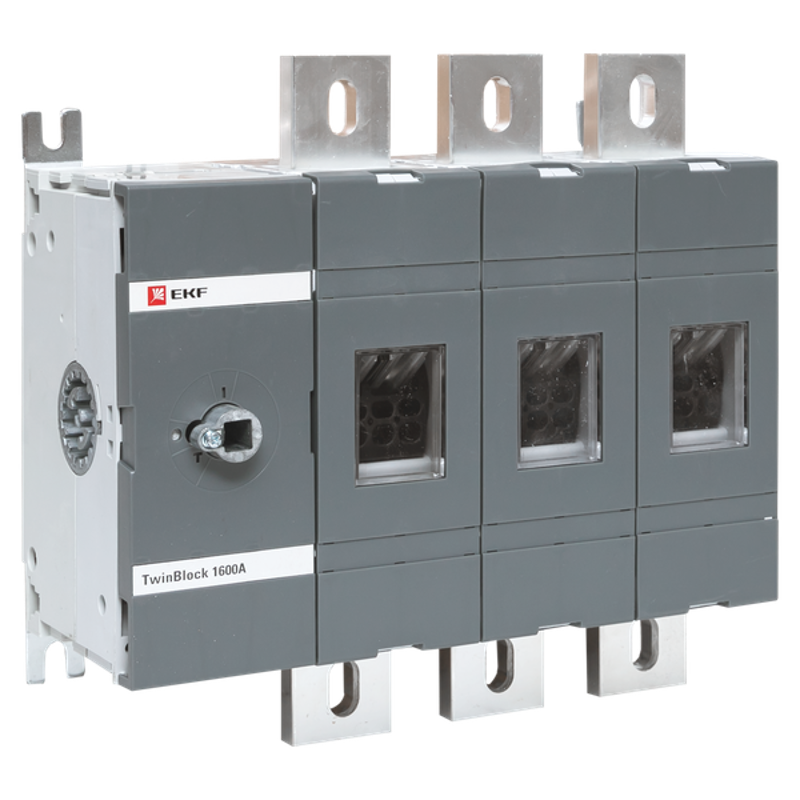 Рубильник 2500A 3P без рукоятки управления TwinBlock | tb-s-2500-3p | EKF — миниатюра 1