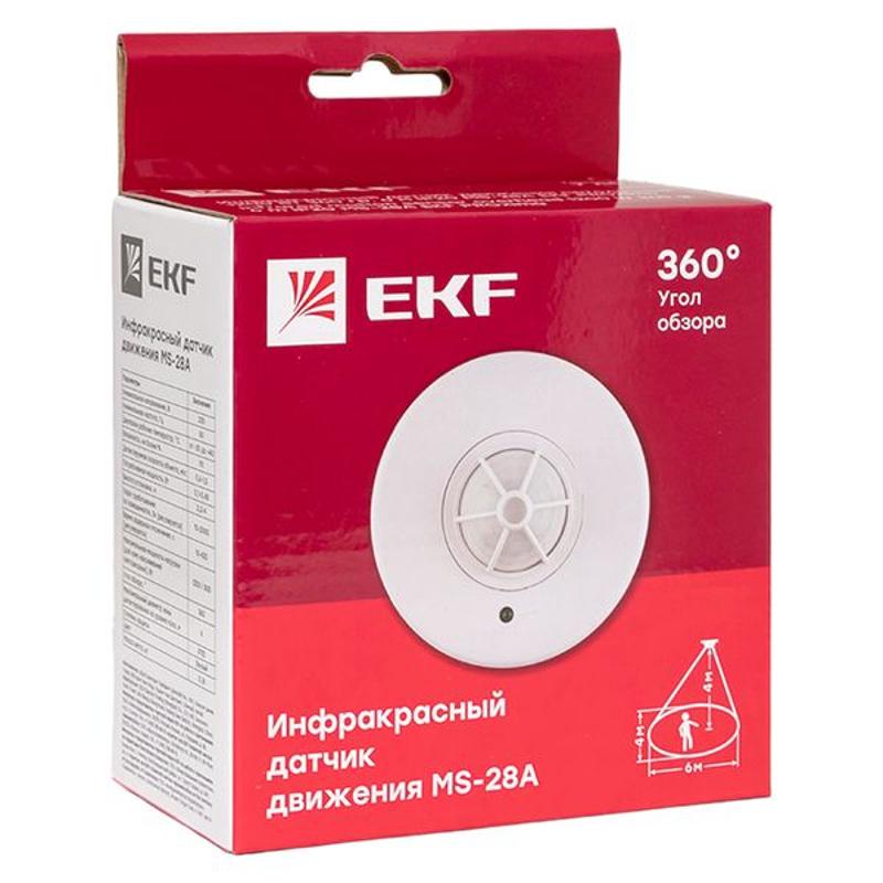 Датчик движения ИК потолочный 1200Вт 360гр. до 8м IP20 MS-28A PROxima | dd-ms-28A | EKF — миниатюра 16