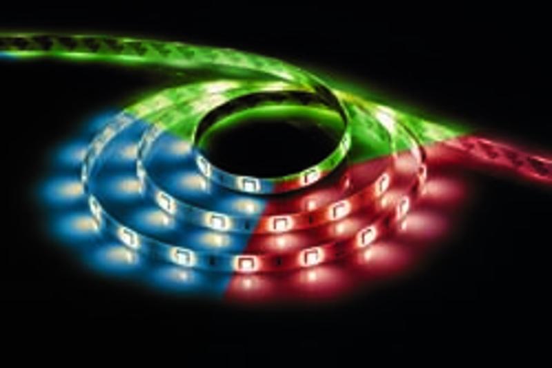 Лента светодиодная LS607/ 30SMD(5050)/м 7.2Вт/м 12V 5000*10*3мм RGB ,IP65 | 27649 | FERON — фото 1 | Sento