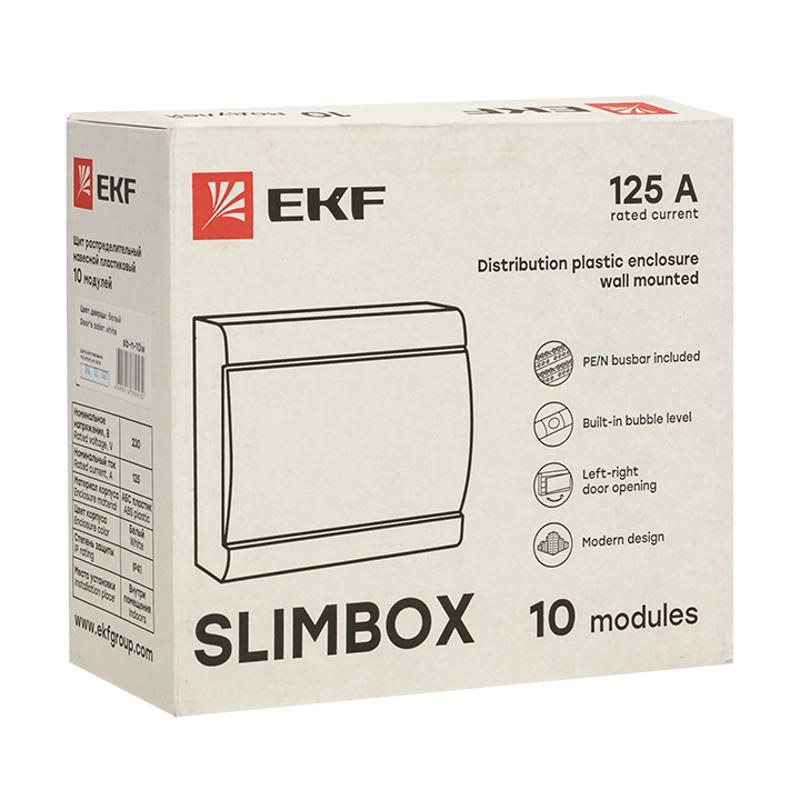 Щит распределительный навесеной ЩРН-П-10 "SlimBox" белая дверца IP41 PROxima | sb-n-10w | EKF — миниатюра 3