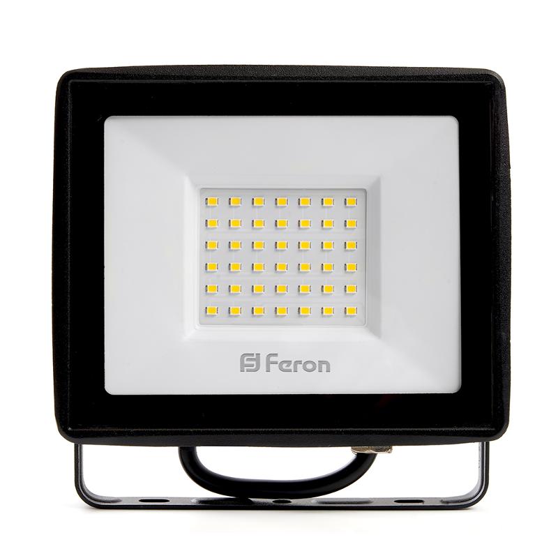 Прожектор светодиодный LL-921 2835 SMD 50W 4000K IP65 AC220V/50Hz, черный 167*198*28 мм | 29497 | FERON — миниатюра 4