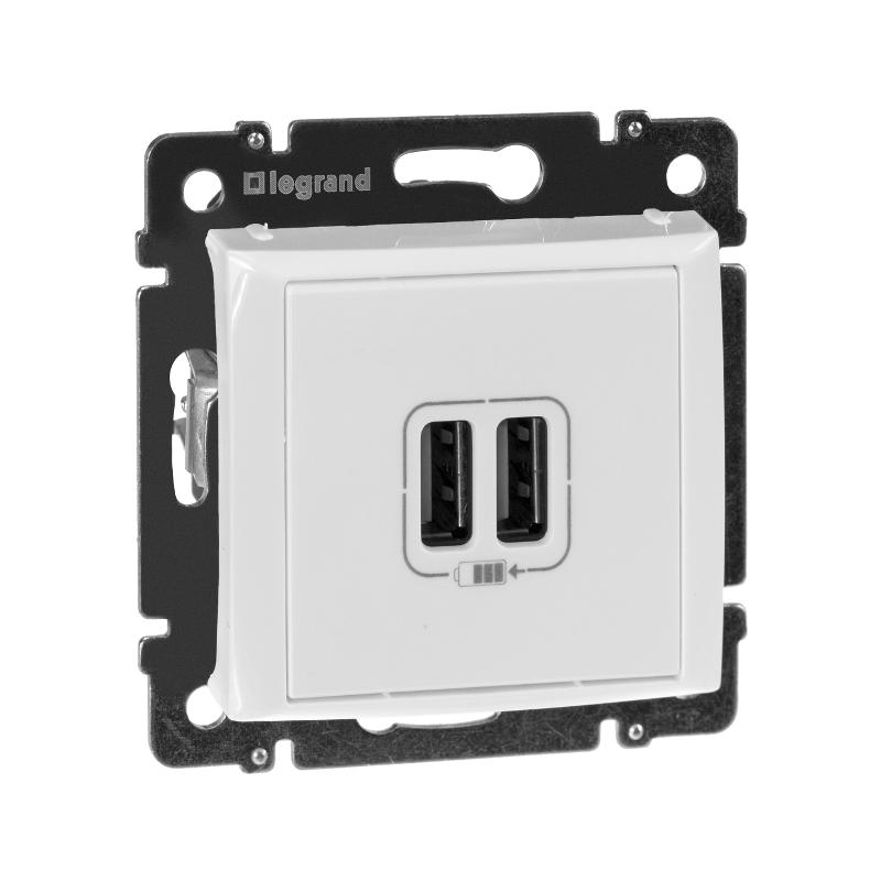 Valena Белый Розетка 2-ая USB | 770470 | Legrand — Legrand