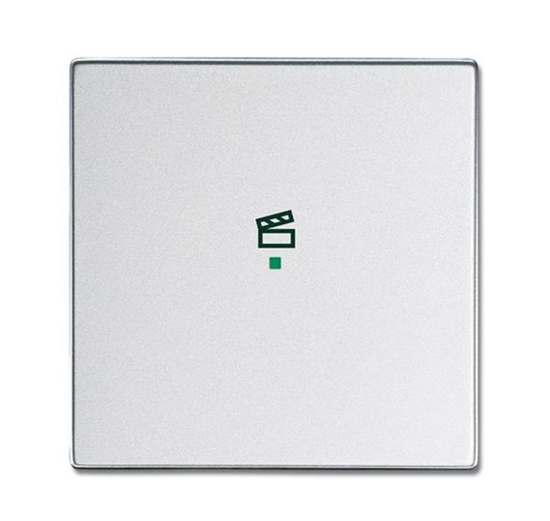SRS-1-83 Клавиша одинарная free@home, сцена, future, серебристый алюминий|6220-0-0147| ABB — ABB