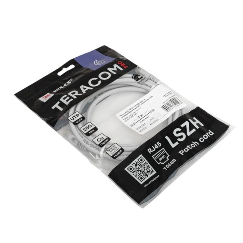 Патч-корд TERACOM PRO Cat.6 неэкранированный UTP оболочка LSZH серый (3,0м) | TRP-6UTP-LSH-3M-GY | EKF — миниатюра 8