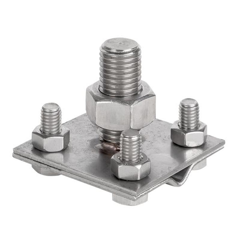 Зажим прута на штыре, пластина d(56x56)мм Ni PROxima | lp-g6606-e1302-ni | EKF — миниатюра 4