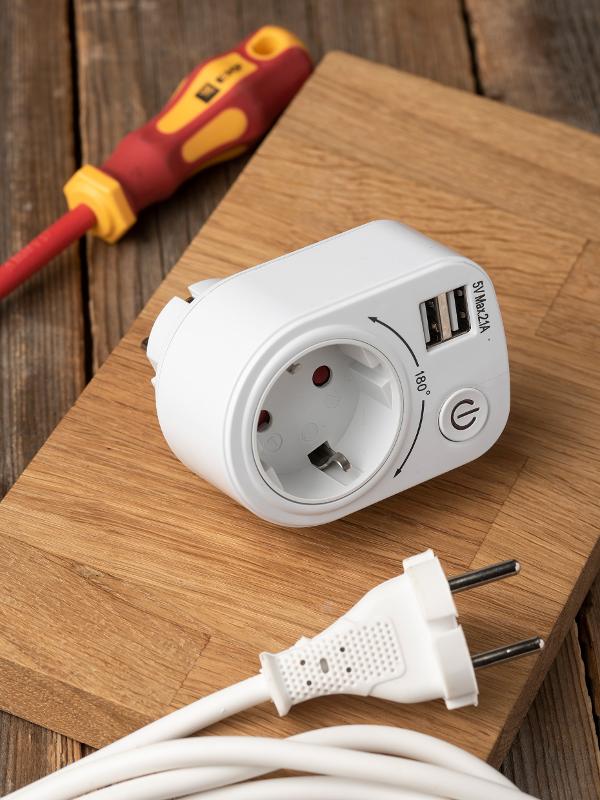 Розеточный блок SB-01 (розетка 2P+E 16А, 2 USB разъема 5V 2,1A) EKF PROxima | SB-01 | EKF — миниатюра 9