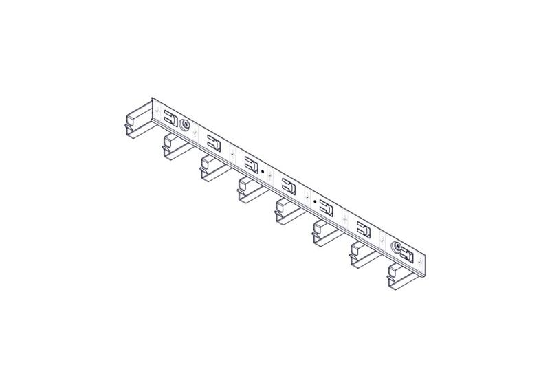Вертикальный кабельный организатор Uniprom, 2x8 колец, черный | UT8442 | SE — миниатюра 3