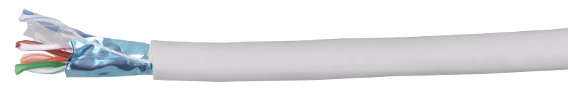 Кабель связи витая пара F/UTP, кат.5E 4x2х24AWG solid, LSZH, 305м, оранжевый | LC1-C5E04-327 | ITK — миниатюра 2