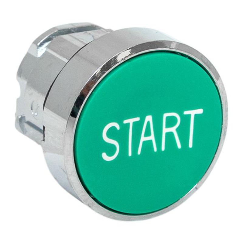 Механизм исполнительный кнопки "START" XB4 зеленый плоский возвратный без фиксации IP65 | XB4BA-3160C-65 | EKF — миниатюра 1