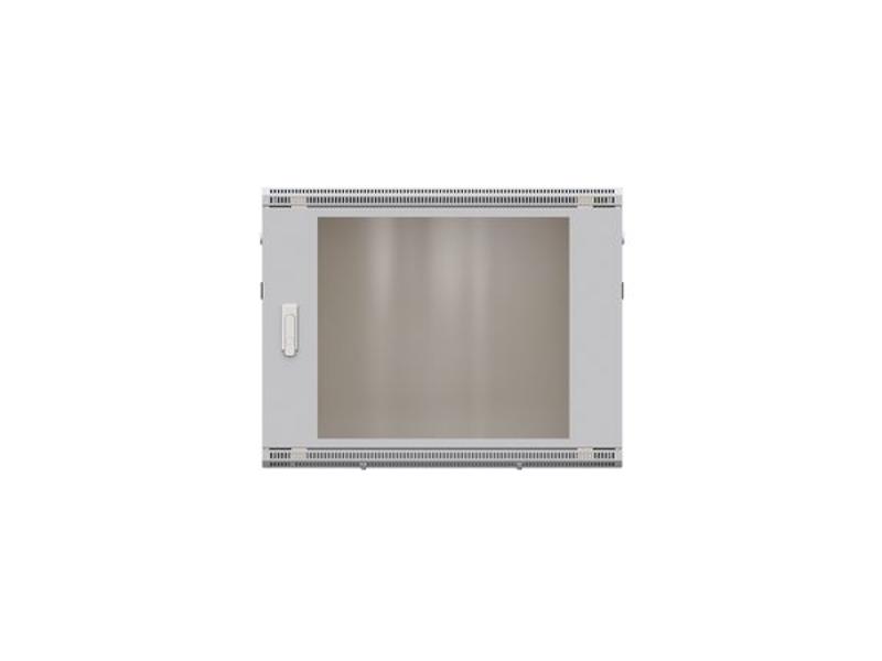 Шкаф настенный 19" TERACOM PRO 6U 600х450 мм дверь стеклянная с замком-ручкой серый|TRP-WLL-0664-40G|EKF — миниатюра 12
