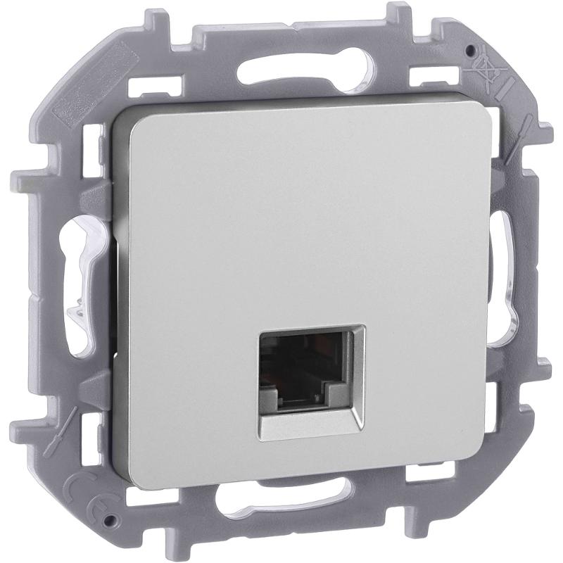 Inspiria Алюминий розетка компьютерная RJ45 С/У категория 6 UTP — миниатюра 6