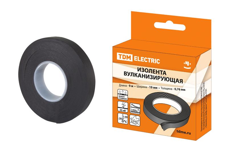 Изолента вулканизирующая 19 мм 9 метров | SQ0526-0602 | TDM — TDM ELECTRIC