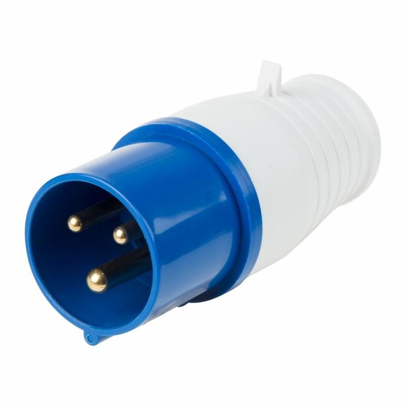 Вилка 013 переносная 2Р+РЕ 16А 220В IP44 | 11-8900 | REXANT — REXANT