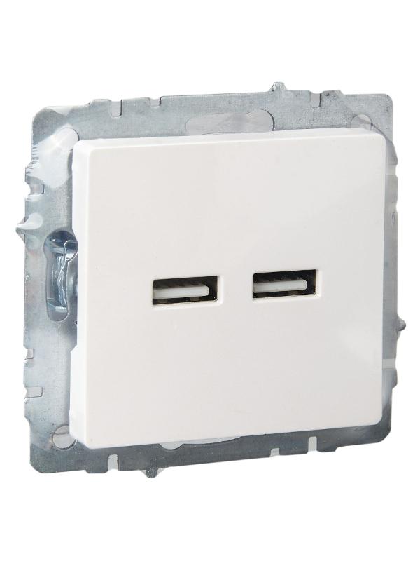 BRITE Розетка USB A+A 3,1А РЮ10-1-БрЖ жемчужный | BR-U21-D31-K36 | IEK — миниатюра 6