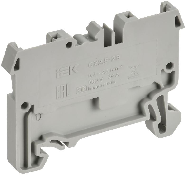 ARMAFIX Клемма пруж. CX2,5-2B 2,5мм2 серая | AF-CT40-06-02-K03-002 | IEK — миниатюра 2