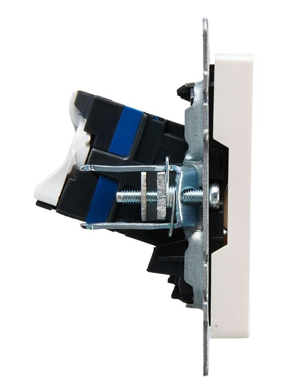BRITE Розетка компьютерная 2-ая RJ45 кат.6 РК11-2-БрЖ жемчуг | BR-K20-2-K36 | IEK — миниатюра 3
