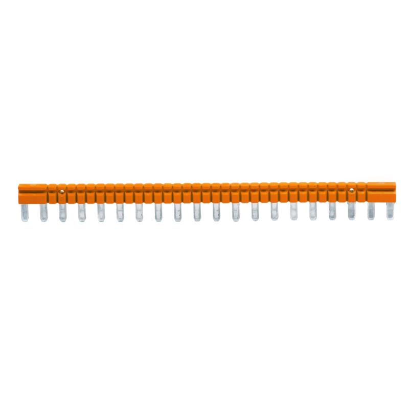 20-ти полюсная шинная перемычка для колодки с винт. клеммами IRK, 36A, 250V, оранжевый цвет | IRK-AB-04 | DKC — DKC (ДКС)