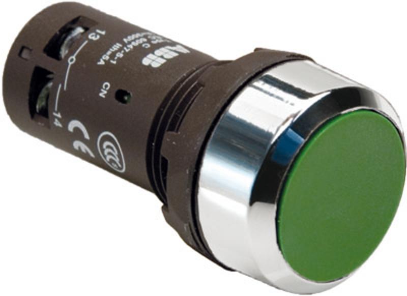 Кнопка CP2-30G-10 зеленая с фиксацией 1HO | 1SFA619101R3012 | ABB — ABB