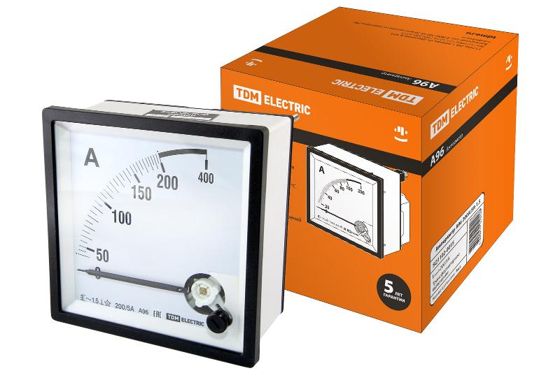 Амперметр А96   200А/5А-1.5  | SQ1102-0015 | TDM — TDM ELECTRIC