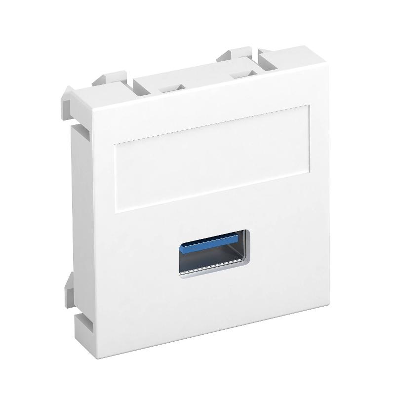 Мультимедийная рамка USB 3.0 A Modul45 (белый) (MTG-U3A S RW1) | 6104874 | OBO Bettermann — OBO Bettermann