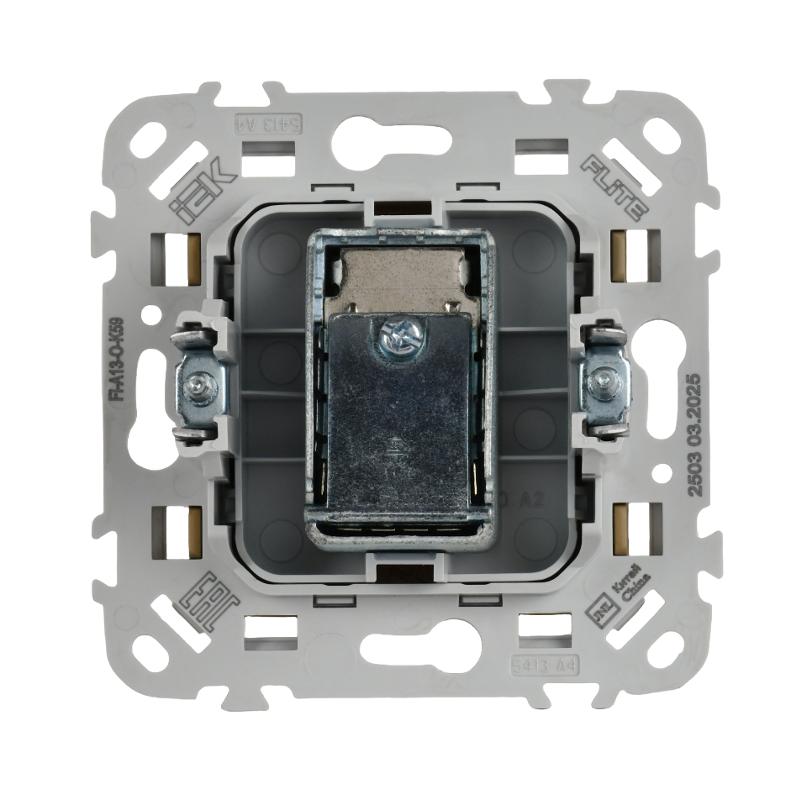 FLITE Розетка TV экран. оконечная тип M РТВм-1-1-1-ФлХ хаки | FI-A13-O-K59 | IEK — миниатюра 3