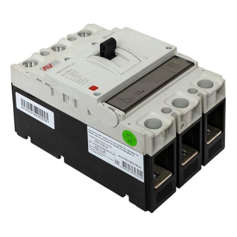 Выключатель автоматический AV POWER-2/3 100А 80kA TR AVERES | mccb-23-100H-TR-av | EKF — миниатюра 25