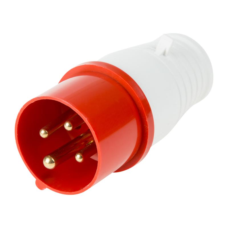 Вилка 014 переносная 3Р+РЕ 16А 380В IP44 | 11-8901 | REXANT — REXANT