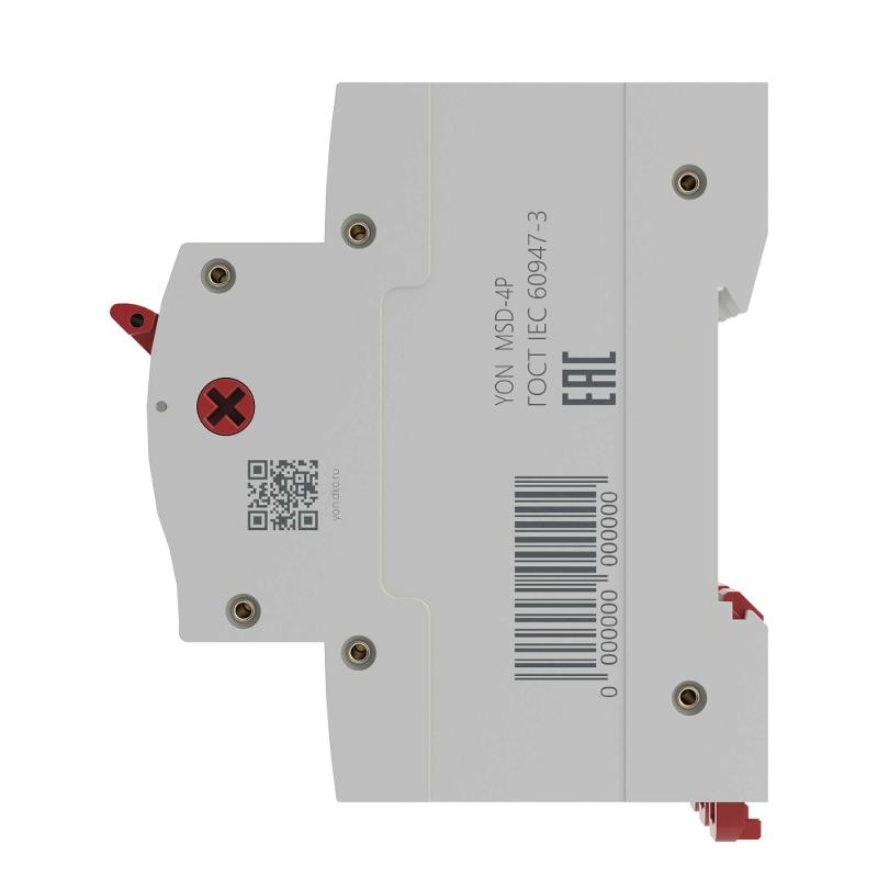 Выключатель нагрузки модульный YON MSD 4P 63A | MSD-4P63 | DKC — миниатюра 3